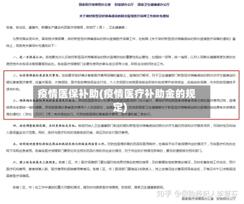 疫情医保补助(疫情医疗补助金的规定)-第3张图片
