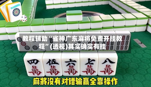 教程辅助“雀神广东麻将免费开挂教程”(透视)其实确实有挂-第3张图片