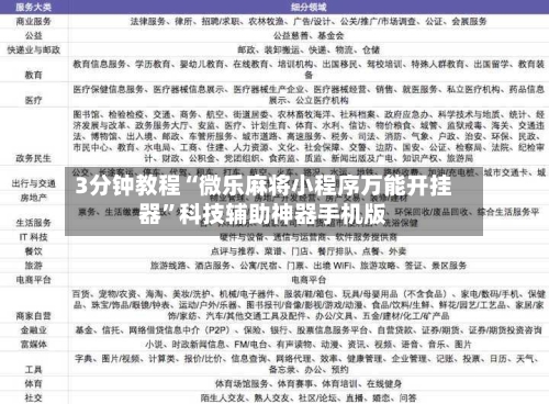 3分钟教程“微乐麻将小程序万能开挂器”科技辅助神器手机版-第2张图片