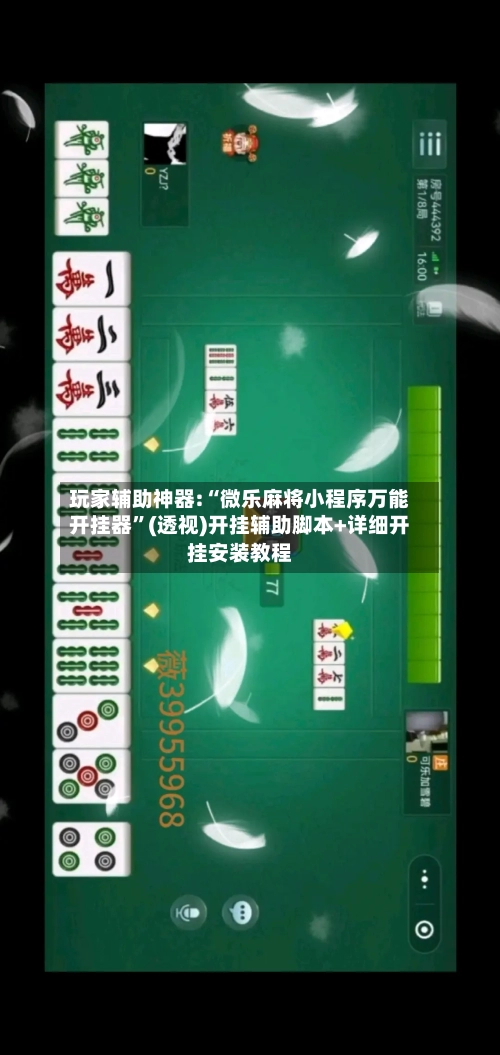 玩家辅助神器:“微乐麻将小程序万能开挂器”(透视)开挂辅助脚本+详细开挂安装教程-第3张图片