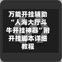 万能开挂辅助“人海大厅斗牛开挂神器	”附开挂脚本详细教程-第2张图片