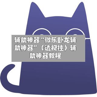 辅助神器“微乐卧龙辅助神器”（透视挂）辅助神器教程