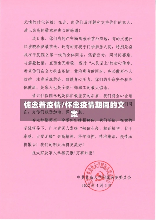 惦念着疫情/怀念疫情期间的文案