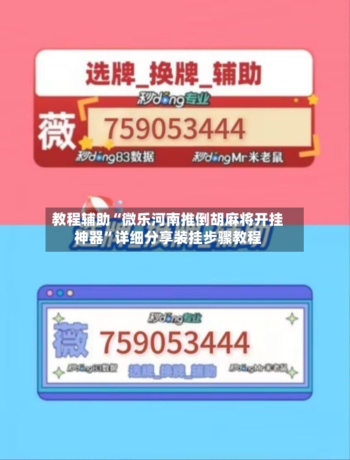 教程辅助“微乐河南推倒胡麻将开挂神器	”详细分享装挂步骤教程-第2张图片