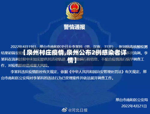 【泉州村庄疫情,泉州公布2例感染者详情】-第3张图片