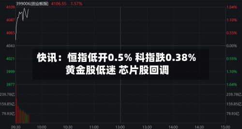 快讯：恒指低开0.5% 科指跌0.38% 黄金股低迷 芯片股回调-第2张图片