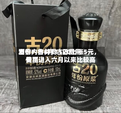 酒价内参6月11日费用发布：古井贡古20上涨5元，费用升至进入六月以来比较高位-第3张图片