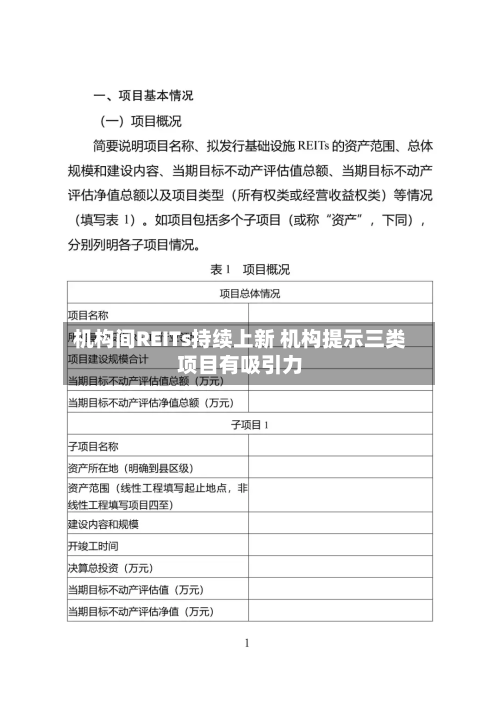 机构间REITs持续上新 机构提示三类项目有吸引力-第2张图片