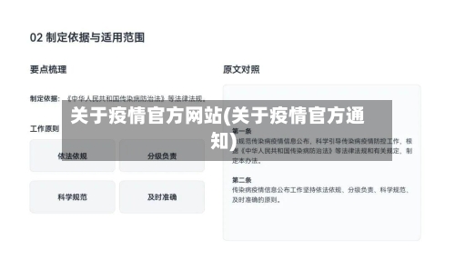 关于疫情官方网站(关于疫情官方通知)