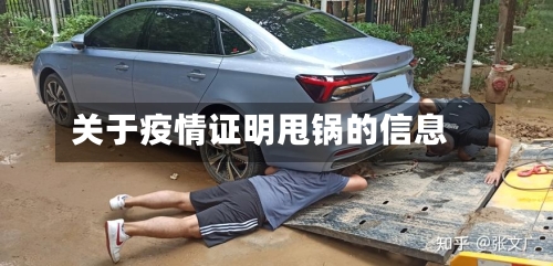 关于疫情证明甩锅的信息-第2张图片