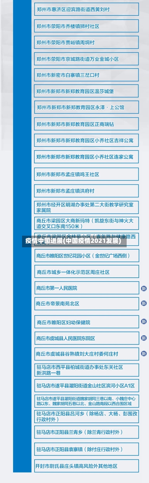 疫情中国进展(中国疫情2021发展)