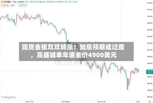 现货金银双双转涨！加息预期或过度，高盛喊单年底金价4900美元