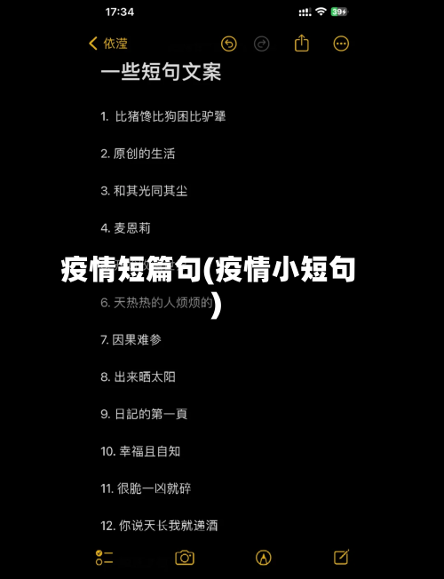 疫情短篇句(疫情小短句)-第2张图片